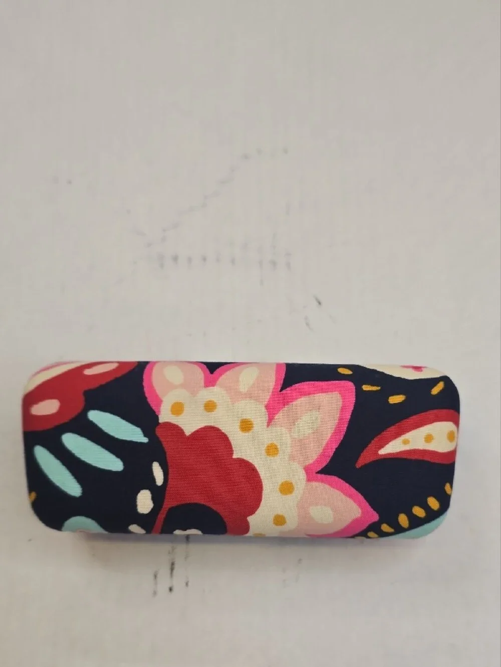 Vera Bradley Navy Floral Hard Eyewear Case